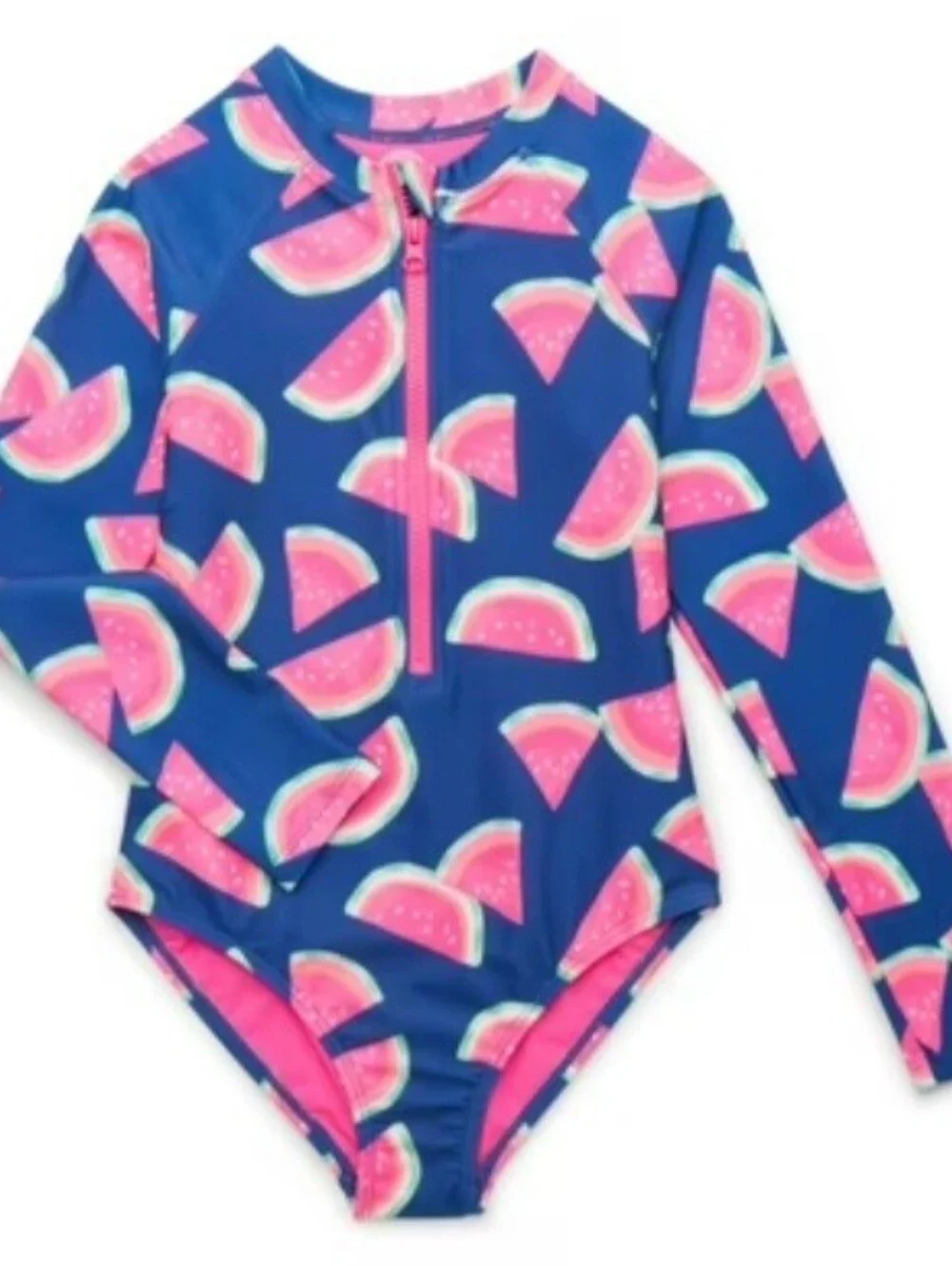 One-Piece Zip Up Swimsuit Watermelon Print Kids/Girls Sizes Available NWOT